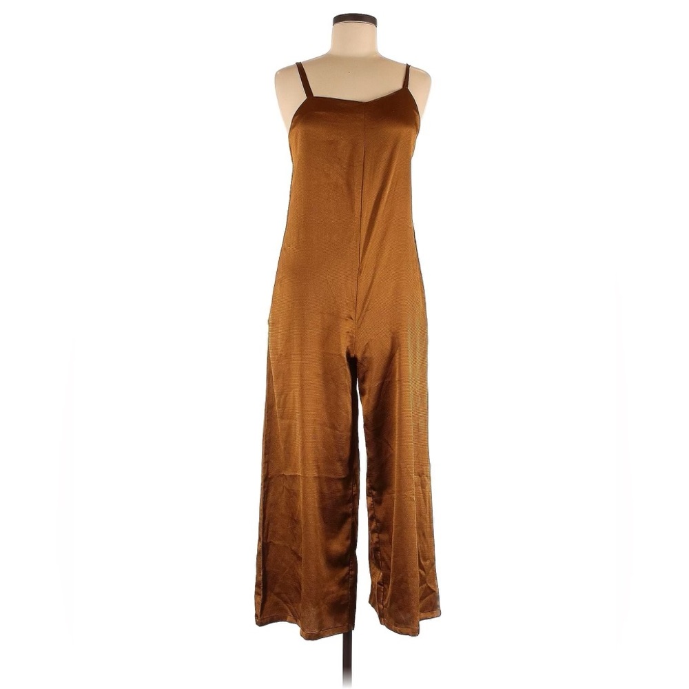 Lou & Grey Hammered Satin Jumpsuit (Copper)